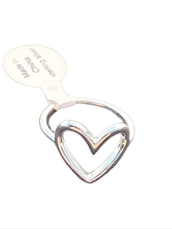 Jewelry - New Sterlin Silver Heart Ring Size 8